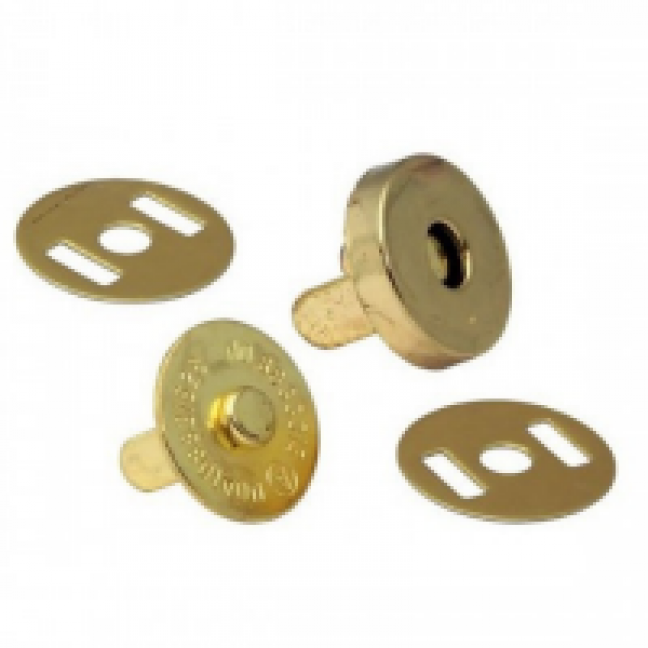 Магнитная кнопка на усиках 18 мм цвет золото