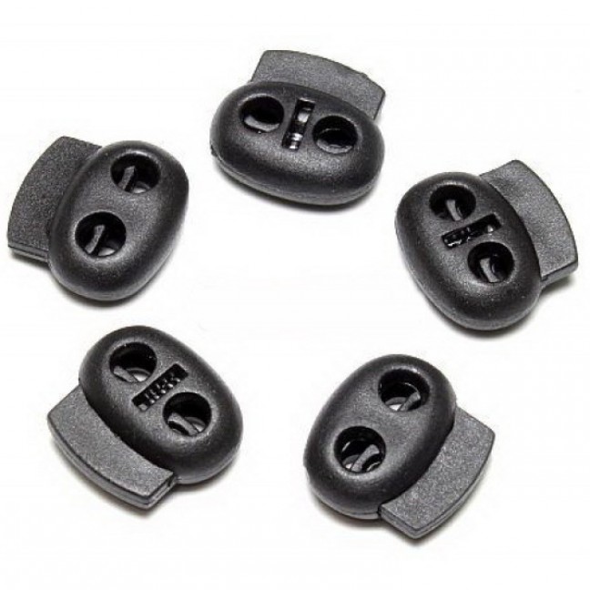 Фиксаторы для шнуров двухдырочные