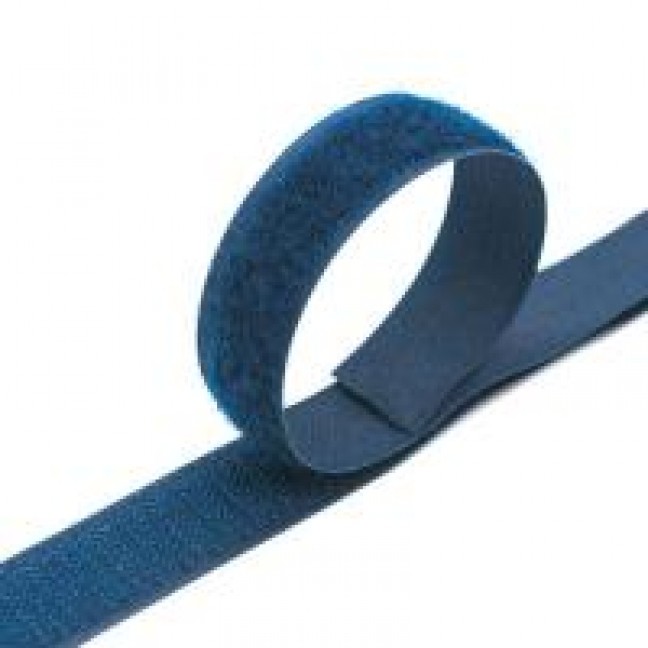 Лента-липучка велькро пришивная 20 мм цвет синий