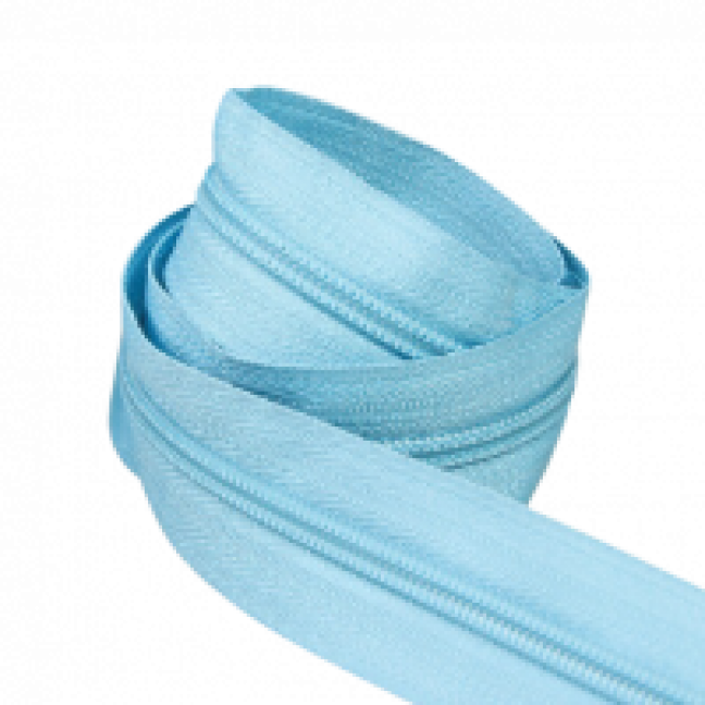 Рулонная молния спиральная тип 3 цвет голубой 184
