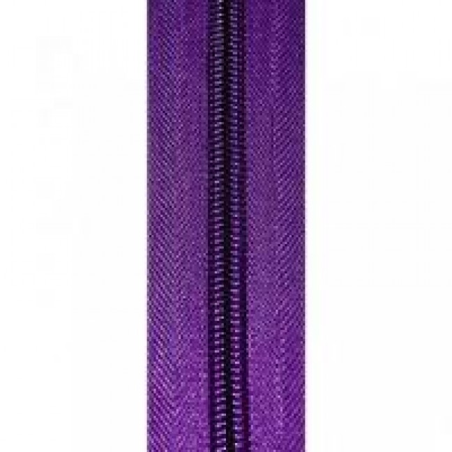 Рулонная молния спиральная тип 10 цвет фиолетовый 170